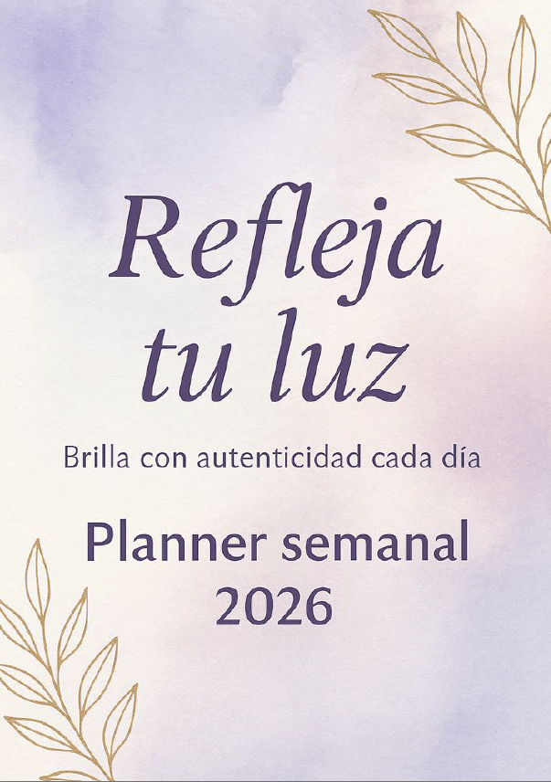 Planner Semanal - Refleja tu luz - Alma y Papel